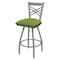 Holland Bar Stool Co 25" Swivel Counter Stool, Nickel Finish, Canter Green Seat X820 - alternate 1